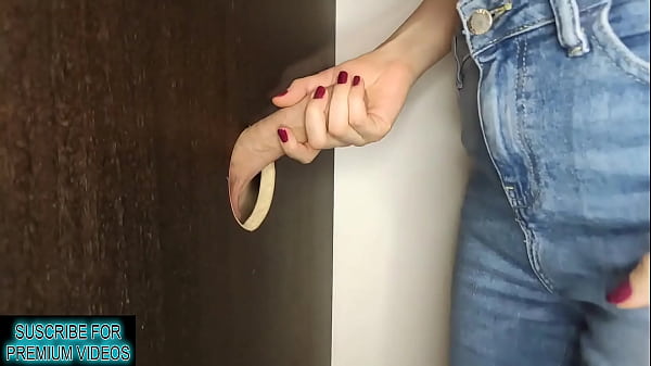 GLORY HOLE – Horny Girl Sucks Strangers Cock And Eats Their Cum