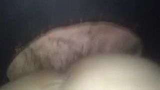 Two creampies at gloryhole.