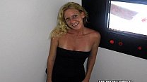 Blondie MILF With Small Tits Sucks Off Glory Hole!